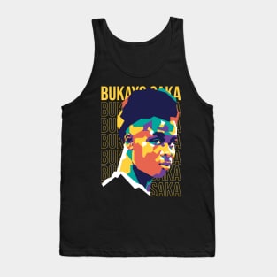 Bukayo Saka on WPAP art 1 Tank Top